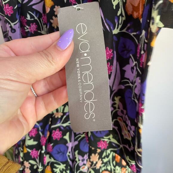 Eva Mendes New York & Co One Shoulder Floral maxi dress Size S - Picture 5 of 16